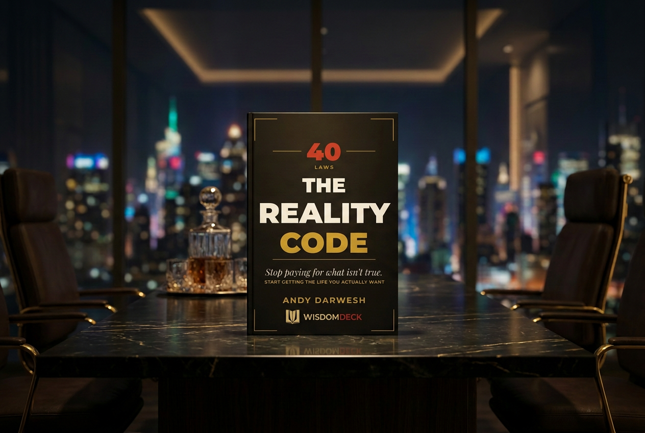 The Reality Code in a lounge at night
