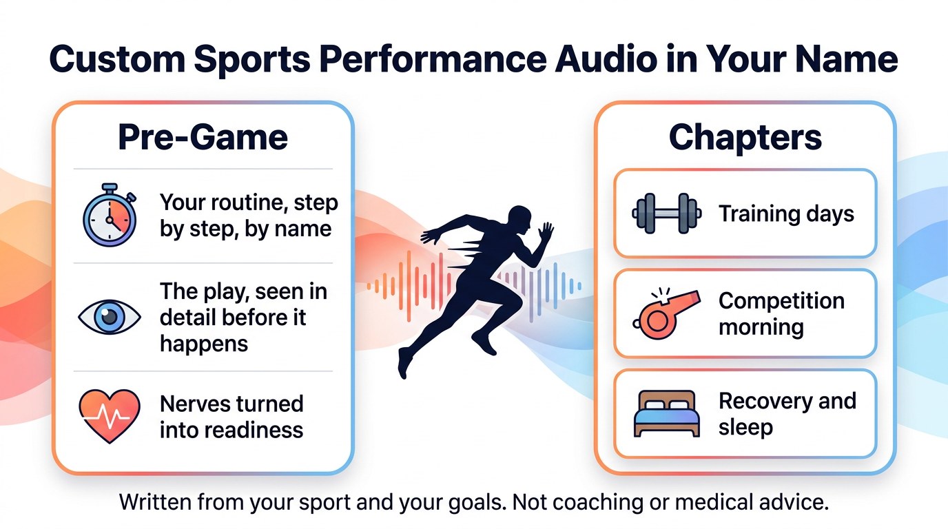 WisdomDeck custom audio infographic: sports performance
