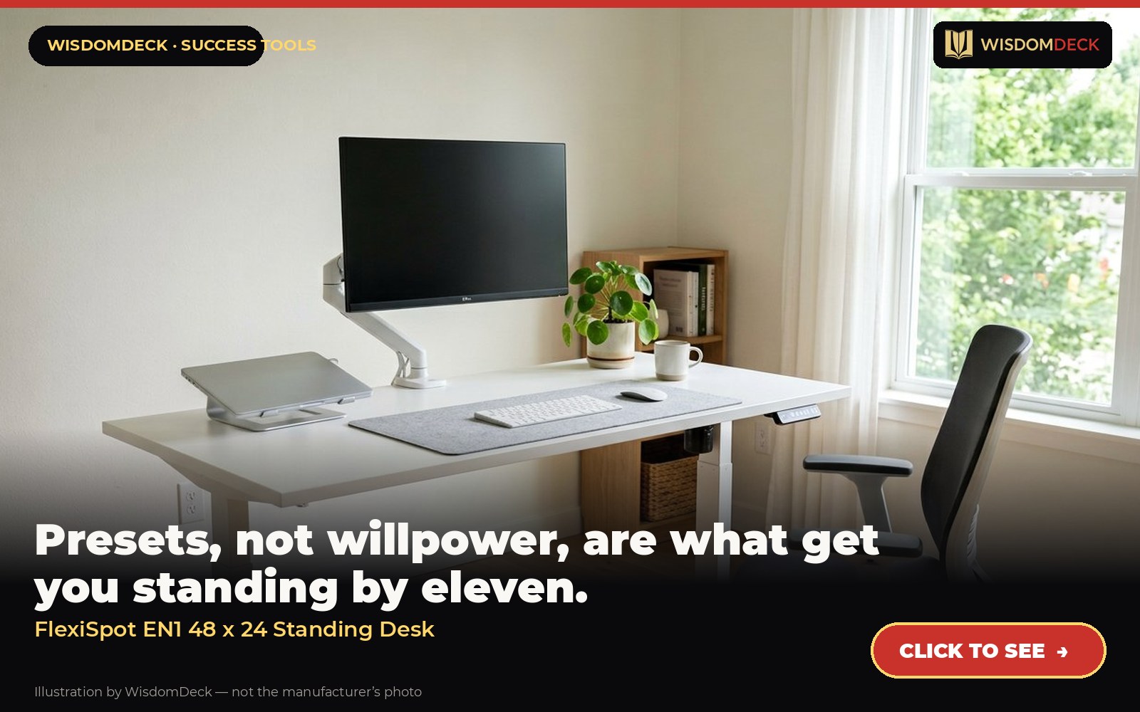 FlexiSpot EN1 48 x 24 Standing Desk — illustration